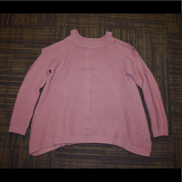 Dusty rose colored cold shoulder sweater - Picture 1 of 1